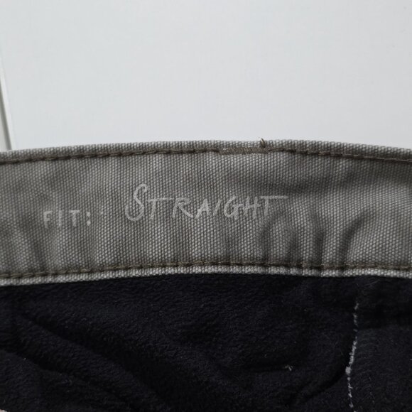 Eddie Bauer Fleece Lined Pants Mens 30x30 (28) Gray Twill Cotton Straight Tech - Picture 10 of 16